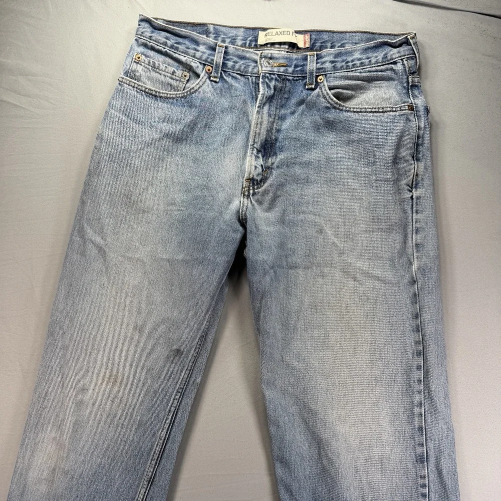 Vintage Y2K Levis Jeans Mens 36x36 (Fits 34x36) Light Wash Denim Relaxed Fit
